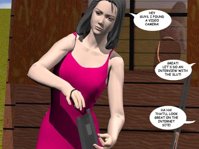 Judy’s heart sinks as one of the girls returns with a video camera.