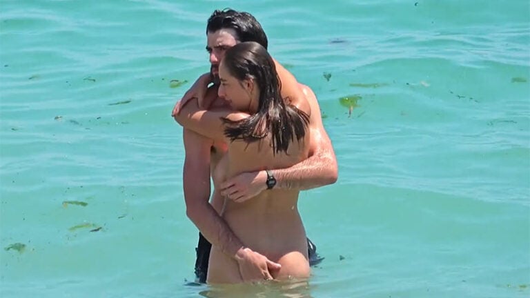 Wholesome video of a naked woman being intimate with a man