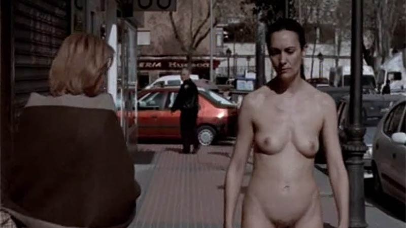 Spanish food bank advertisement features a naked woman