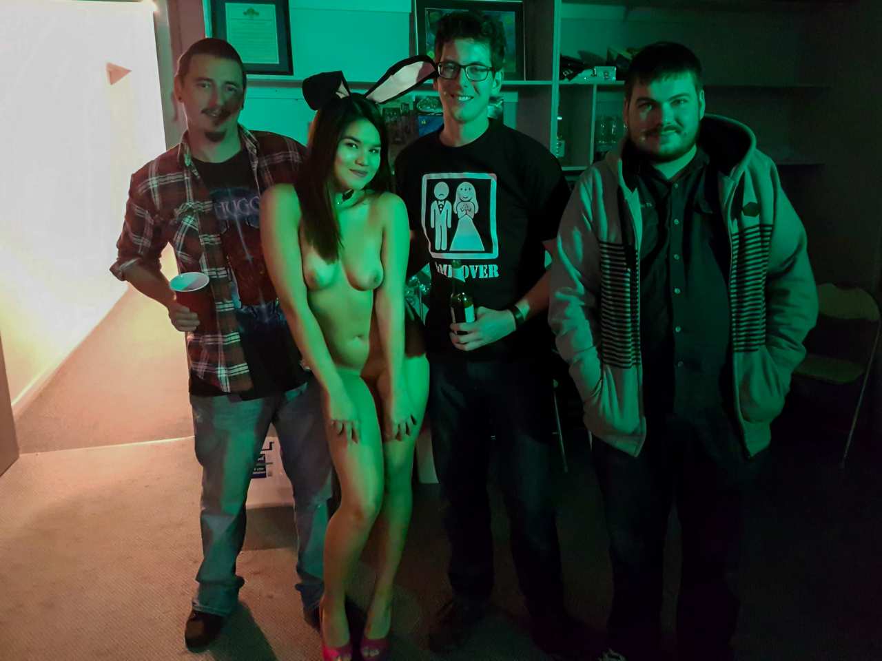 Boob squeeze shot #2.